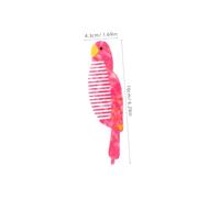 FONDOTIN Static Acetate Portable Hair Comb with Creative Parrot Shape for Adults Lightweight Detangling Tool for Curly Straight and Wavy Hair the Go