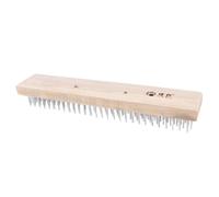 FONDOTIN Steel Wire Brush Patio Cleaning Moss Remover for Garden Weeds and Road Oil Stain Scraper Outdoor Deck Rust Descaling Tool