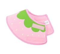 FONDOTIN Strawberry Print Dog Cone Collar for Small Dogs and Cats Anti-lick Protective Pet Neck Circle for Post-surgery Lightweight Soft Material Versatile Fruit Pattern for Comfortable