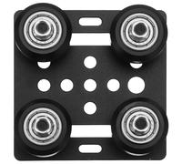 FONDOTIN Style Aluminum Profile Pulley V Wheel Plate for Printer Accessories European Standard Gantry Plate Pulley Black Replacement Part