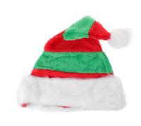 FONDOTIN Thick Velvet Plush Santa Claus Hat Christmas Party Headgear Unisex Adult Xmas Holiday Cap for Festive Decor and Cosplay
