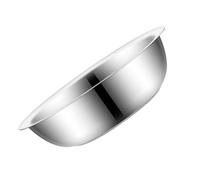 FONDOTIN Thickened 28cm Diameter Stainless Steel Kitchen Basin, Household Vegetable Wash Basin with 0.8cm Thickened Steel, Large Multipurpose Fruit and Washing Bowl for Home Use