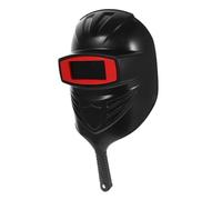 FONDOTIN Thickened Handheld Plastic Welding Face Mask with Handle Protective Welder Facial Shield for Grinding Cutting and Welding Clear View Industrial Safety Gear for Adults Black