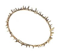 FONDOTIN Thorn Metal Crown Headband for Party Prom King Birthday Festival Medieval Headpiece for Men Women