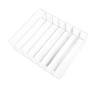 FONDOTIN Transparent Acrylic Eyeshadow Holder with Multi-compartment Makeup Organizer for Countertop Storage Compact Design for Palettes Lipsticks Blush and Skincare Space-saving Cosmetic