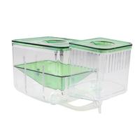 FONDOTIN Transparent Acrylic Fish Breeding Box for Aquarium with Isolation Chamber Self Guided Flow Incubator Tank Protecting Juvenile and Pregnant Fish Enhancing Survival Rate in Home