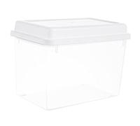 FONDOTIN Transparent Bread Storage Box for Fridge with Airtight Seal Reusable Kitchen Organizer for Fresh Bread and Food Sealing Container for Daily Refrigerator Use