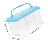 FONDOTIN Transparent Fish Breeding Box with Removable Divider Aquarium Isolation Tank for Feeding Separation Suitable for Sick Aggressive Fish Viewing for Growth and Survival