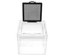 FONDOTIN Transparent Reptile Breeding Box with High Temperature Resistance for Small Pets Lizard Habitat Container Suitable for Spiders Turtles Frogs Corn Snakes Easy to Clean and Observe