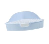 FONDOTIN Triangle Rabbit Litter Box Pet Potty Trainer for Animals for Bunny Toilet Habits Rounded Edges for Safety Space for Adult Rabbits and Guinea Pigs