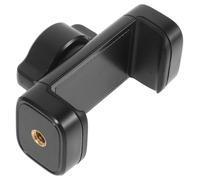 FONDOTIN Tripod Phone Mount Clamp Smartphone Holder Clip with Cold Shoe for Live Streaming and Photography Stable Support for Tripod Easy Setup Compatible with Smartphones