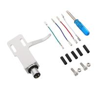 FONDOTIN Turntable Headshell Replacement with Oxygen Wires Quick Setup for Various Phono Models Enhances Sound Clarity and Restores Functionality