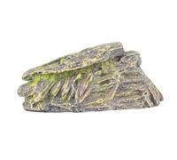 FONDOTIN Turtle Basking Platform Resin Habitat Decor for Aquariums Underwater Hiding Cave for Turtles and Reptiles Easy to Clean Safe for Fresh and Salt Water Random Grass Decor