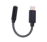 FONDOTIN Type C Earphone Adapter Cable with High Fidelity Dac Audio, Aluminium Alloy Braided Wire, Supports Phones and Tablets with Type-c Interface, Noise Ratio >100db for Calling