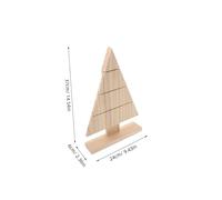 FONDOTIN Unfinished Wooden Christmas Tree DIY Craft with Triangular Base Rustic Tabletop Decoration for Holiday Painting and Staining Compact Farmhouse Accent for Mantels Shelves and