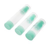 FONDOTIN Vacuum Lotion Bottle Set 3pcs 30ml 50ml Refillable Travel Containers with White Pump Heads for Cosmetic Essentials Toiletries Storage