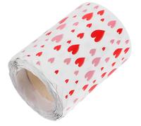 FONDOTIN Valentine’S Day Heart Border Sticker Roll 10M, Wavy Edge Bulletin Board Trim for Classroom and Office Decoration, Heart-Shaped Valentine’S Bulletin Border for Teachers and School