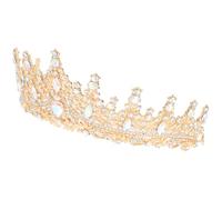 FONDOTIN Vintage Baroque Tiara Crown Headband Rhinestone Crystal Tiaras Crowns for Wedding Princess Birthday Fairy