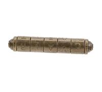 FONDOTIN Vintage Chinese Word Lock Zinc Alloy Combination Padlock for Jewelry Box Cabinet Suitcase Portable Antique Style with Traditional Characters Decorative Lock for Bedroom Door