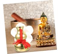 FONDOTIN Vintage Copper Feng Shui Tiny Vase Flower Container for Desktop Decor Wedding Office Home Ornament with Random Accessory Style