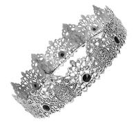 FONDOTIN Vintage European Style Men S Crown Headwear Stone Round Royal Crown for Weddings Balls Parties Classic Costume Accessory