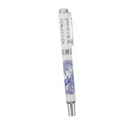 FONDOTIN Vintage Fountain Pen with Ergonomic Grip for Comfortable Writing Lightweight Calligraphy Pen for Office Journaling Business Use Elegant and White Porcelain Design
