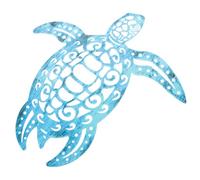 FONDOTIN Vintage Metal Turtle Wall Art Decorative Tortoise Sculpture for Garden Balcony Stable Iron Sea Turtle Wall Decor with Vivid Design