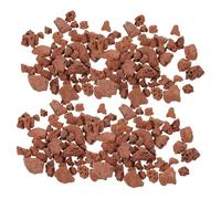 FONDOTIN Volcanic Red Rock Stones 3-6mm Miniature Diorama Basing Material 60g Bag Natural Aquarium Decorative Rocks Suitable for Fish Tank Landscaping and Micro Landscape Crafting