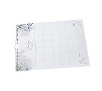 FONDOTIN Wall Calendar Spiral Bound Monthly Planner with Large Date Blocks for Home Office Use Smooth Binding Stylish Hanging Design July to December Scheduling Organizer