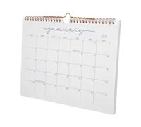 FONDOTIN Wall Calendar Spiral Bound Year Planner Minimalist Monthly Organizer with Holiday Marked Blocks for Home Office School Academic Wall Planner and Decorative Calendar
