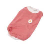 FONDOTIN Warm Pet Clothes for Dogs and Cats Apparel and Cat Coat for Breeds Daisy Soft Washable Design for Cold