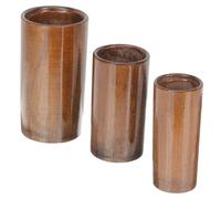 FONDOTIN Wear-Resistant Bamboo Cupping Cans for Body Massage Therapy Small Medium Large Smooth Round Surface for Cupping Circulation and Organ Function Easy to Clean and Portable
