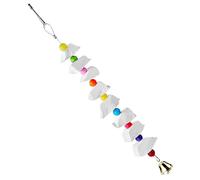 FONDOTIN Wear Resistant Parrot with Bell Creative Chewing Plaything for All Birds and Parrots Squirrel Shaped Bird for Safe Fun and Attention Grabbing Entertainment