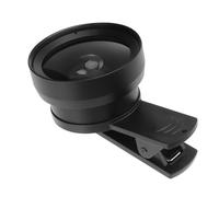 FONDOTIN Wide Angle Macro Lens for Smartphones Phone Lens Clip Design for Detailed Close-ups and Stunning Landscape Photography Black