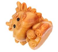 FONDOTIN Wooden Carved Dragon Charm for DIY Crafts Zodiac Bracelet Pendant Handmade Lunar Year Dragon Figurine Gift Accessory for Necklace Earrings Hair Ties