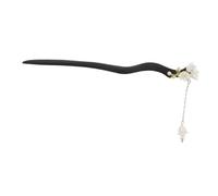 FONDOTIN Wooden Chinese Hairpin with Floral Tassel Lightweight Hair Chopsticks for Women and Elegant Step Shake Design Hair Stick for Buns for Weddings Parties and Traditional Hairstyles