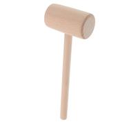 FONDOTIN Wooden Hammer with Balanced Head for Leatherworking and Woodworking Beech Handle Mallet for DIY Crafting Weight for Controlled Strikes Stylish Natural Finish Tool