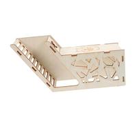 FONDOTIN Wooden Hamster Hideout Toy Small Pet Shelter for Hamster and Rat Natural Wood Cabin Hut Hiding Space Suitable for Cage and Household Use