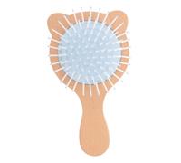 FONDOTIN Wooden Handle Scalp Comb Paddle Hair Brush for Women Detangling and Massaging Wet Dry Hair Travel Compact Non-skid Grip Random Color Random Color