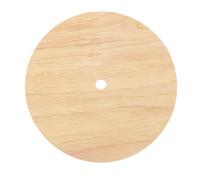 FONDOTIN Wooden LED Light Base Pedestal with Socket Round Stable Table Lamp Stand for Bedroom Living Study Portable Night Lamp Display with Natural Wood Finish