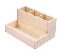 FONDOTIN Wooden Makeup Box Desktop Storage Organizer Multi-grid Cosmetic and Jewelry Holder for Stationery with Solid Wood Construction and Fine Craftsmanship