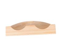 FONDOTIN Wooden Rabbit Feeder Bowl Hay Basket Food Dispenser for Small Animals Easy to Install Cage Manger for Guinea Pigs Chinchillas Bunny Grass Holder Protects Food From Contamination