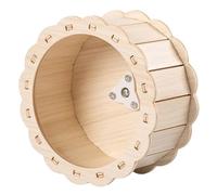 FONDOTIN Wooden Silent Hamster Wheel Toy No Noise Design Suitable for Small Pets Like Hamsters and for Exercise and Play Natural Material