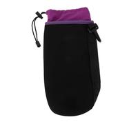 FONDOTIN XL Camera Lens Pouch Shockproof Protection Case for DSLR Lenses Lightweight Design Pull Cord Closure for Outdoor Photography and Travel