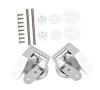 FONDOTIN Zinc Alloy Toilet Seat Hinge Replacement Toilet Bolts Nuts Washers Durable Fixing Fasteners for Bathroom Easy Installation