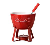Fondue Cup - Mini Butter Warmer with Fork, Sweet Fonduee Cups Small Pot Set | Chocolate Cheese Caramel Dessert Melter for Christmas Birthday Party Camping Picnic Home Kitchen