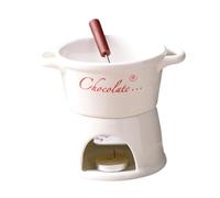 Fondue Cup, Secure Fruit Handling, Ceramic, Melting Furnace Hot Pot Cup, Multifunction Mini Chocolate Sweet Fondue Mug, Convenient Hygiene, for Date Night, Birthday, Appetizer, Dessert and Couples