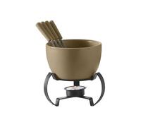 Fondue Mug,Ceramic Butter Warmer with Forks - Personal Fondue Mugs Melt Cup | For Dessert Room Home Kitchen Office Party Camping Picnic Date Night Birthday Christmas