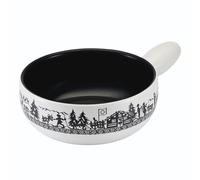 Fondue Pot Alpine Meadow Induction White Clay 23cm