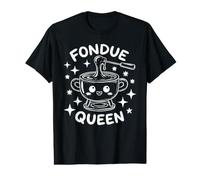 Fondue Queen Kawaii Melted Cheese Pot Value Graphic T-Shirt